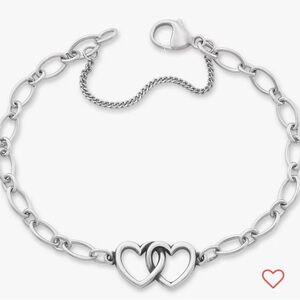 James Avery Two Hearts Together Charm Bracelet